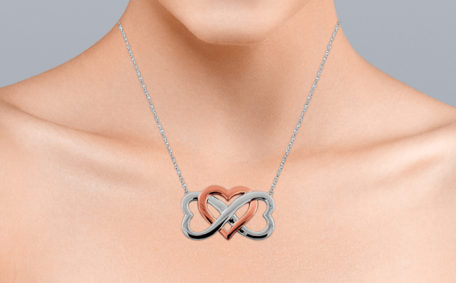 Heart Infinity Necklace $33 Shipped