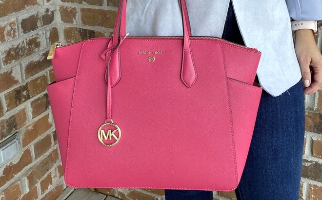 Buy Michael Kors Marilyn Medium Saffiano Leather Tote Bag