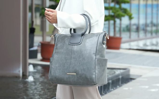 MKF Tote with Pouch & Wallet $49 Shipped