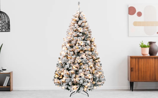 Pre-Lit Christmas Tree $63 Shipped