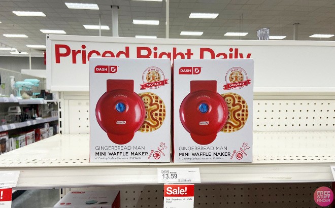 Gingerbread Man and Snowflake waffle makers are out now at Target