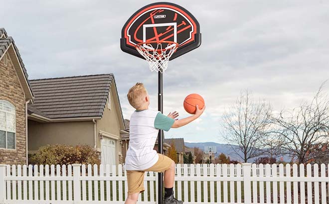 Adjustable Basketball Hoop $54 Shipped