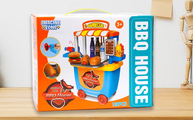 BBQ Food Cart 33-Piece Playset $19 Shipped