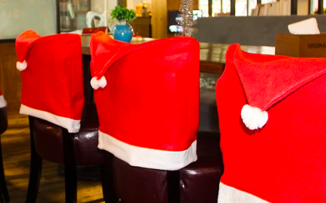 Christmas Chair Covers 4-Pack for $15.99 Shipped