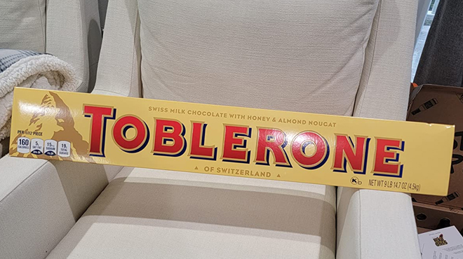 The gigantic must-see 9-lb. Toblerone bar just hit the  low for  Valentine's Day