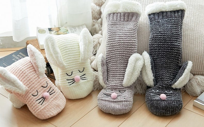 Rabbit Slipper Socks $15.99 Shipped