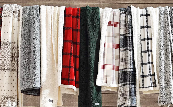 Eddie Bauer Reversible Throw $12.99