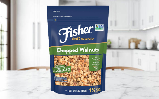 Fisher Chopped Walnuts 6-Ounce Bag $2!