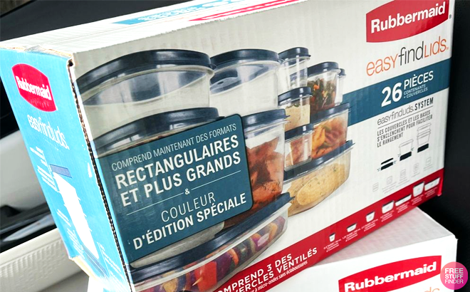 Rubbermaid EasyFindLids 26 Piece Plastic Food Storage Container