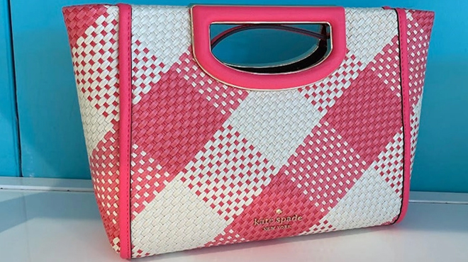 Kate Spade Alexia Gingham Crossbody Clutch