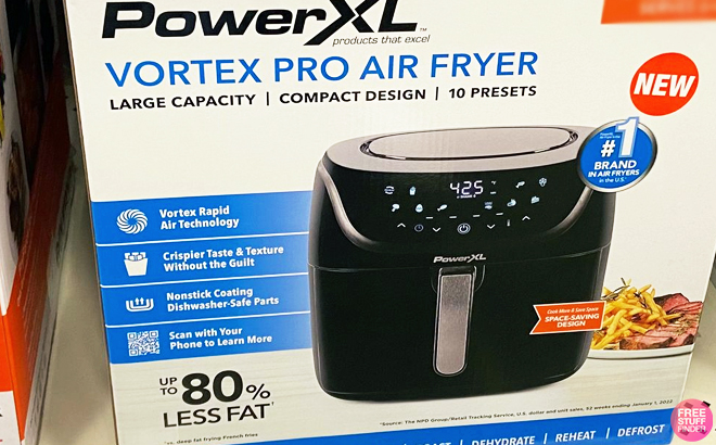 PowerXL Vortex Pro 6-Qt. Air Fryer Black