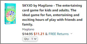 Skyjo By Magilano - The Entertaining Card Game Gifts For Kids And Adults,  Ideal Game For Fun, Exciting Hours Of Play With Friends And Family