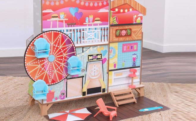 KidKraft Ferris Wheel Beach Dollhouse $48 Shipped