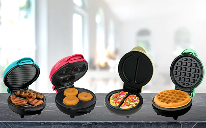My Mini - 4 Pack Value Set (Waffle, Grill, Donut and Omelette Maker)