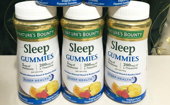 Nature’s Bounty 60-Count Sleep Gummies $4