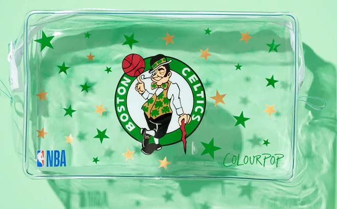 ColourPop x NBA Boston Celtics Makeup Bag