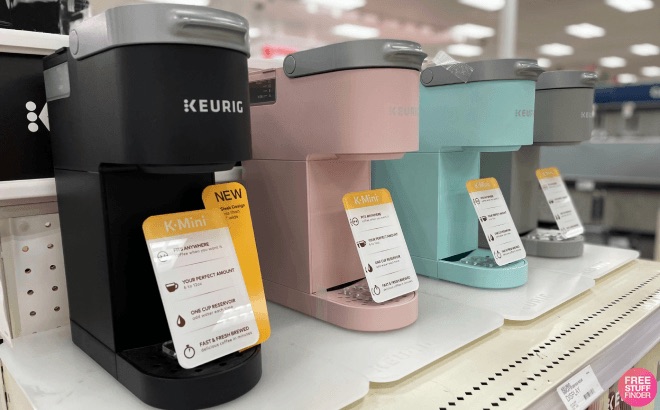 Keurig Coffee Makers on a Shelf