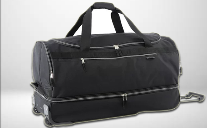 Travelers Club 2-Section Rolling Duffel $27