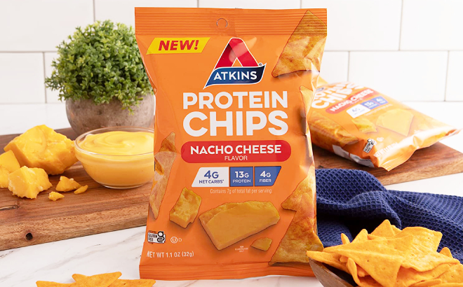 Atkins Protein Chips 12-Pack for $16