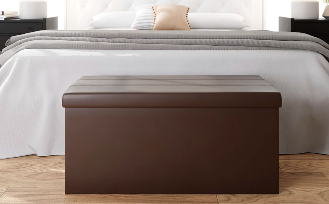 Foldable Storage Ottoman $29 Shipped