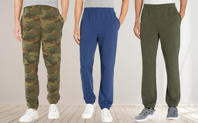 Men’s Fleece Sweatpants $10