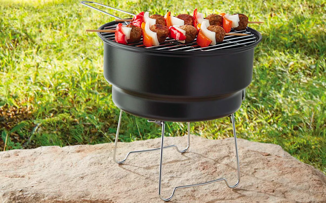 10-Inch Portable Camping Grill $14