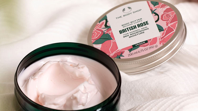 2 the body shop british rose body butter