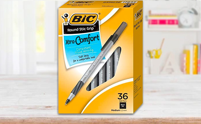 BIC Round Stic Grip Xtra Ballpoint Pens 36-Count