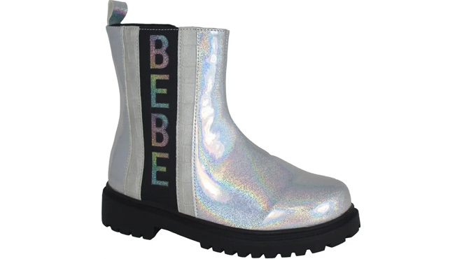 Bebe Kids Holographic Chelsea Boots