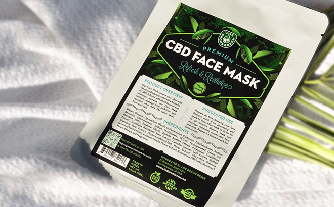 CBD Face Mask FREE Sampler Closeup