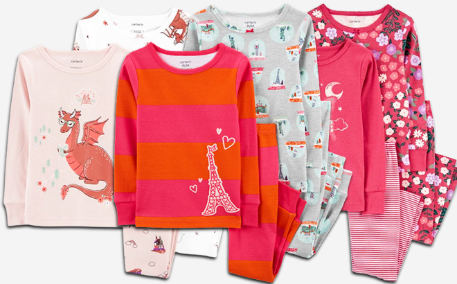 Carters 4 Piece Pajama Sets