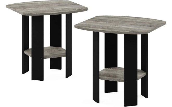 FURINNO Simple Design End Table 2 Pack 1