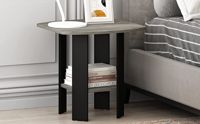 FURINNO Simple Design End Table 2 Pack