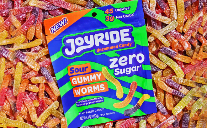 Joyride Zero Sugar Sour Gummy Worms 1