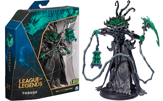 League of Legends Thresh Collectible Figure inside of a box