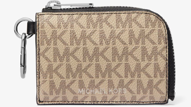 MICHAEL KORS MENS Logo Wallet and Keychain Gift Set