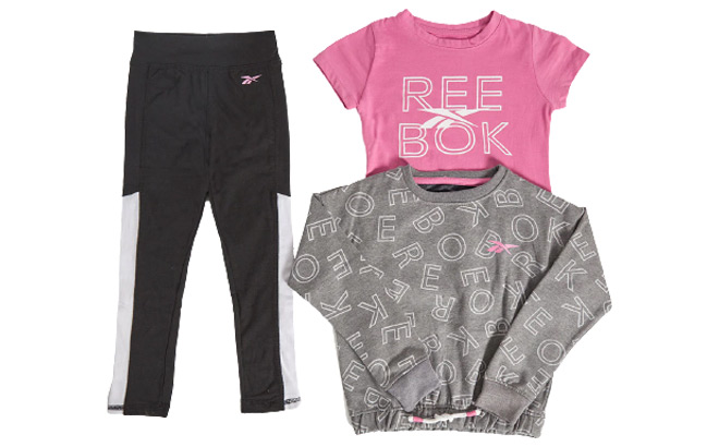 Reebok Girls 3-Piece Set $25 Shipped