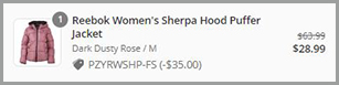 Reebok Womens Sherpa Hood Puffer Jacket Summary