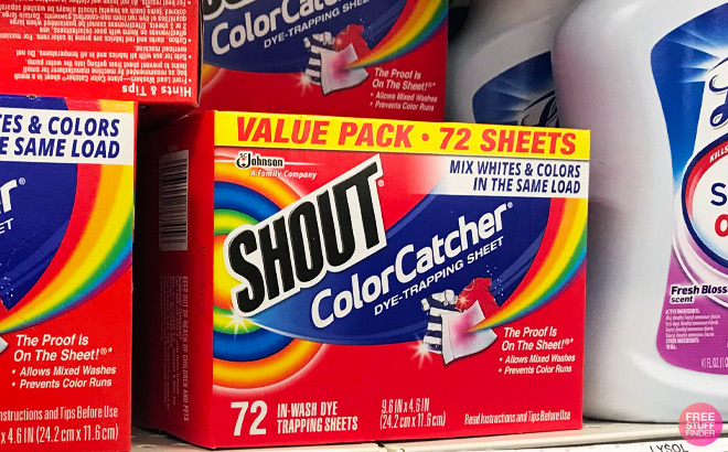 Shout Color Catcher Sheets 72 Count