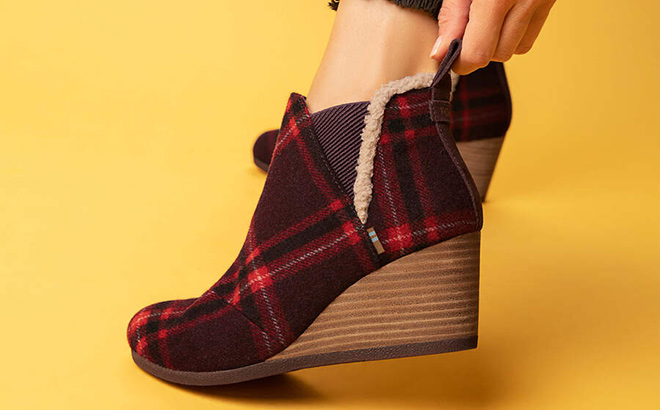 TOMS Kelsey Wedge Bootie