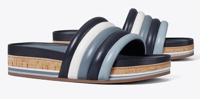 Tory Burch Quilted Platform Slides