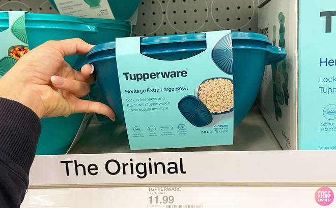 Tupperware Heritage 3pc (5.25c, 8c, 11.75c) Plastic Food Storage