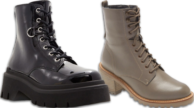 Womens Platform Combat and Lace Up Boots