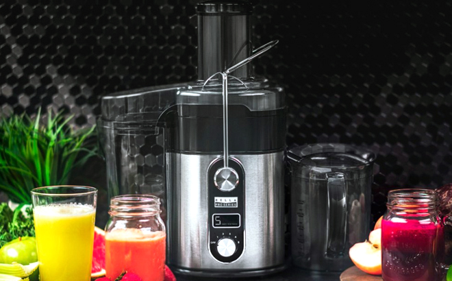 bella pro series pro series centrifugal juice extractor black stainless steel 1