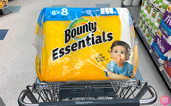 Bounty & Charmin Essentials 4 for $14