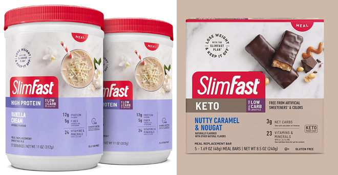 slimfast protein powder and shakes