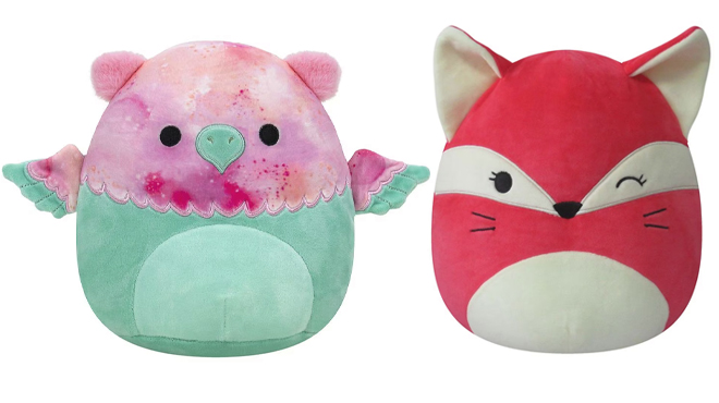 squishmallows gala gryffin and fifi fox plush