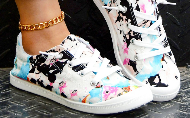 womens printed sneakers and boat shoes3