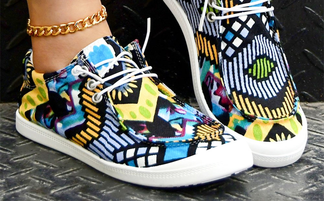 womens printed sneakers and boat shoes5