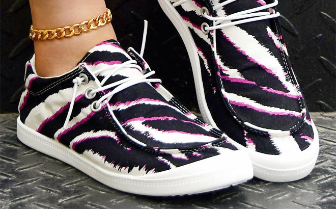 womens printed sneakers and boat shoes6